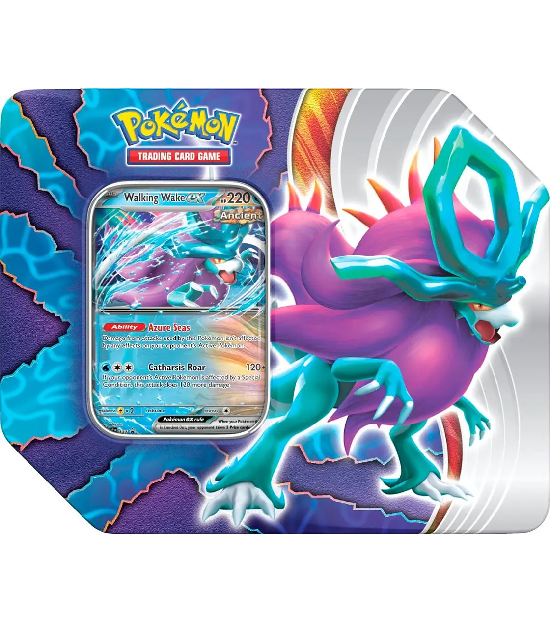 Pokémon Tcg: Paradox Clash Tin - Walking Wake (ingles)