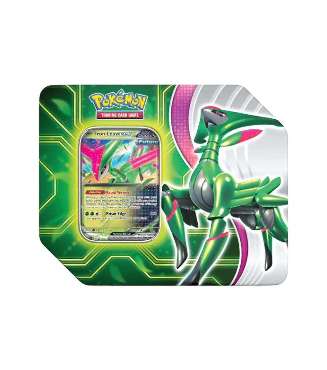 Pokémon Tcg: Paradox Clash Tin - Iron Leaves (ingles)