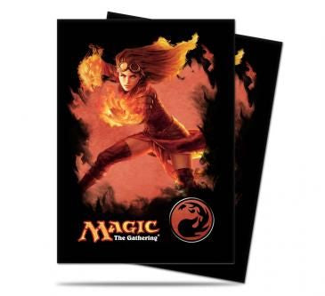 Protectores de cartas MTG Mana 5 Rojo (80)