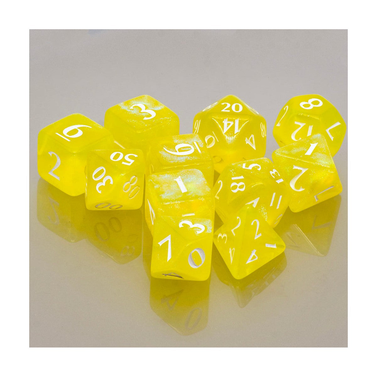 Set 11 Dados Eclipse Lemon Yellow