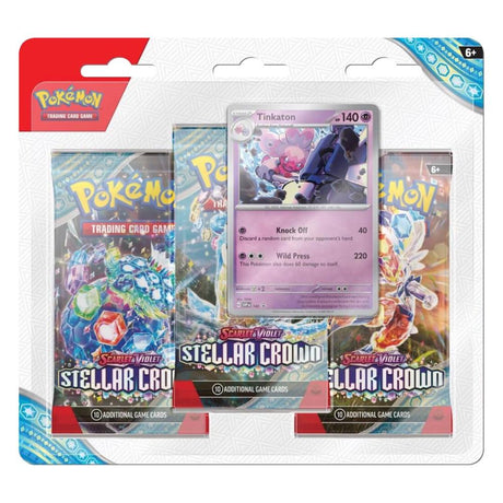 Pokemon TCG Stellar Crown 3-Pack Ingles